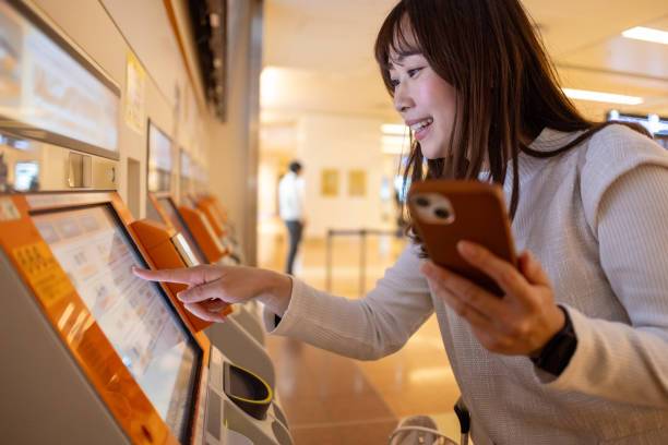 駅の自動券売機