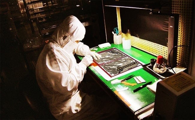 Exterior view of the factory in 1973