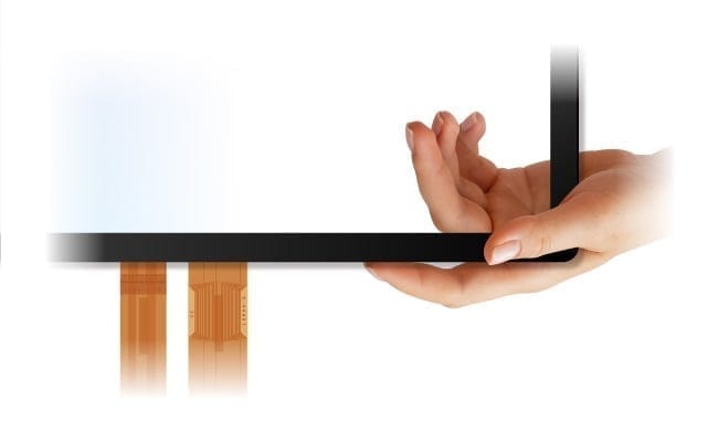 Physical glass. Reduced weight by eliminating it