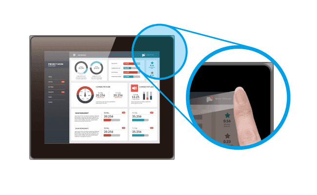 Full flat design for easy sliding operation without steps