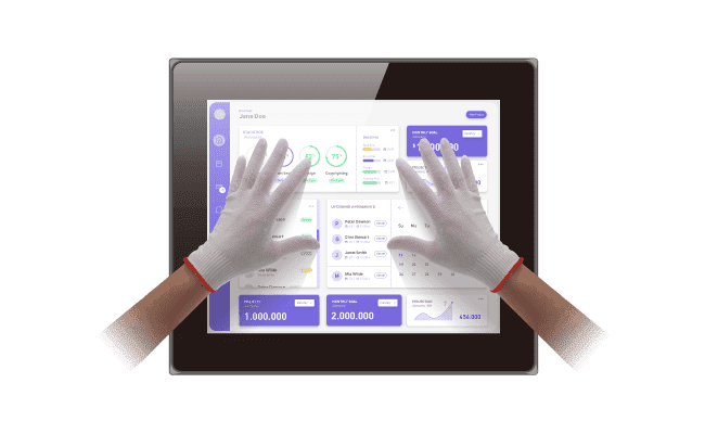 Touchscreen operation with gloves on